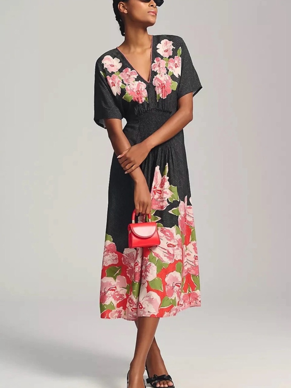 Anthropologie Kimono Caftan Cover-up/House Dress/ Nightie by Bl-nk